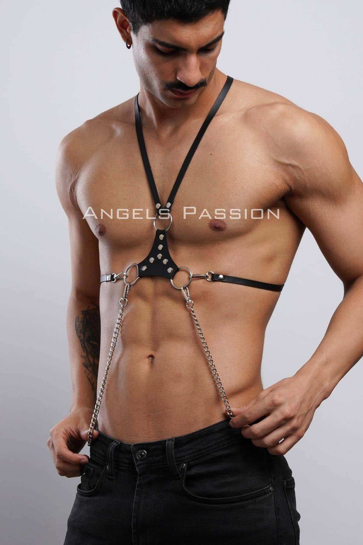 Shoulder Harness - Sexy Leather Harness for Roleplay & Underwear - Great Gift for Festivals
