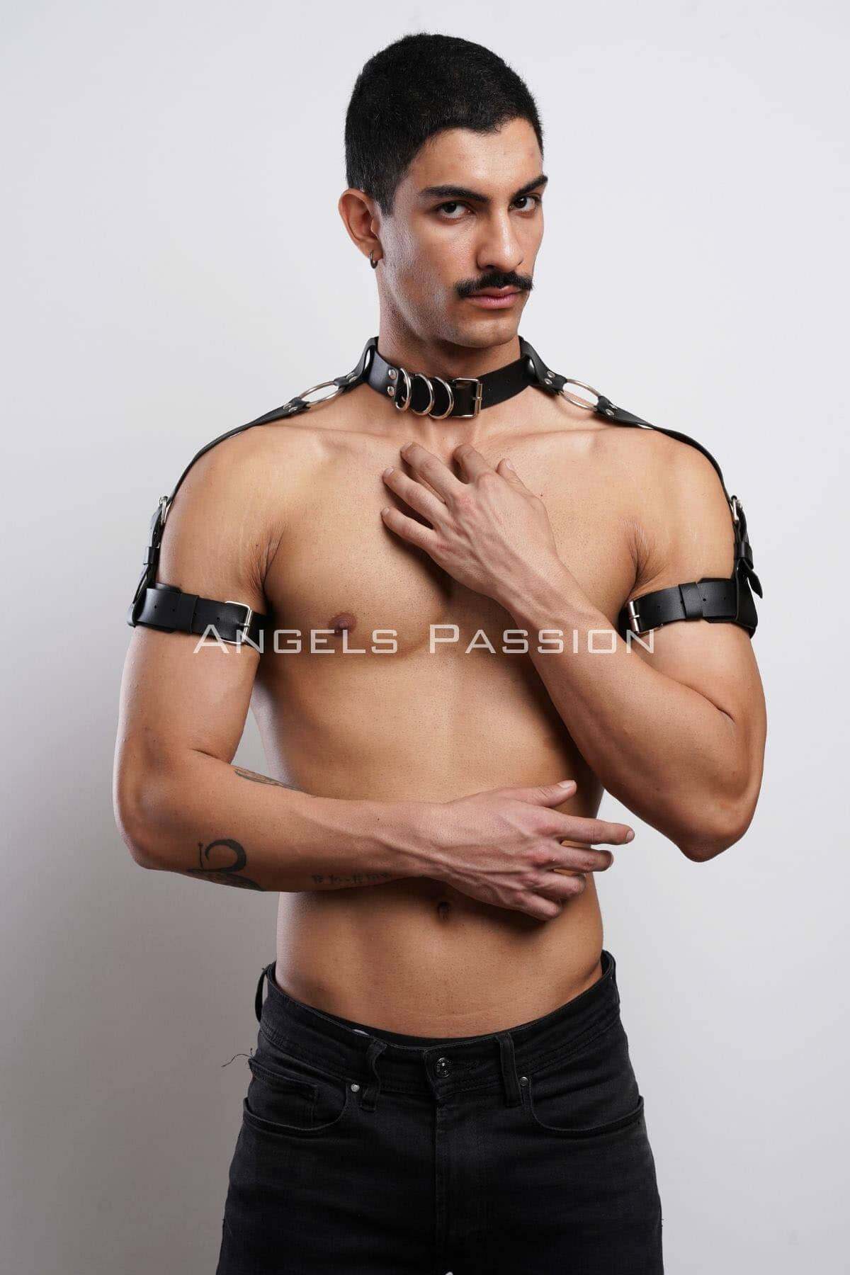 Unique Harness, Sleek Neck & Shoulder Design for Trendy Style & Roleplay, Great Gift for Festivals and Special Occasions