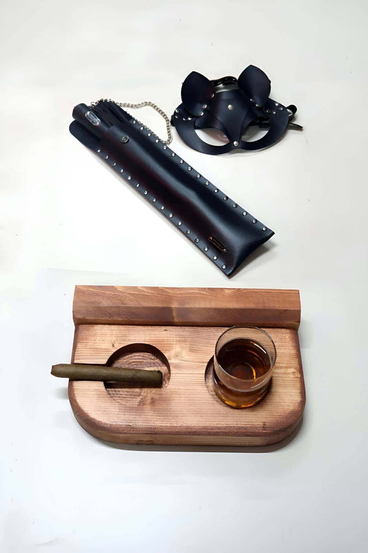 Black Leather Cat Mask with Rivet Details, Unique Cosplay or Costume Accessory Gift for Cat Lovers