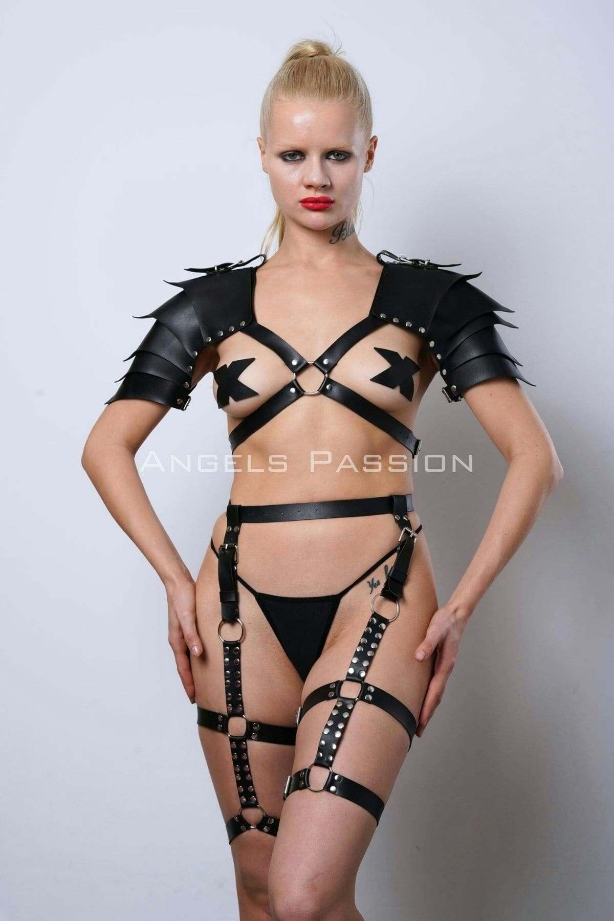 Gladiator Garter Harness Suit for Fantasy Role Play, Perfect Gift for Cosplayers