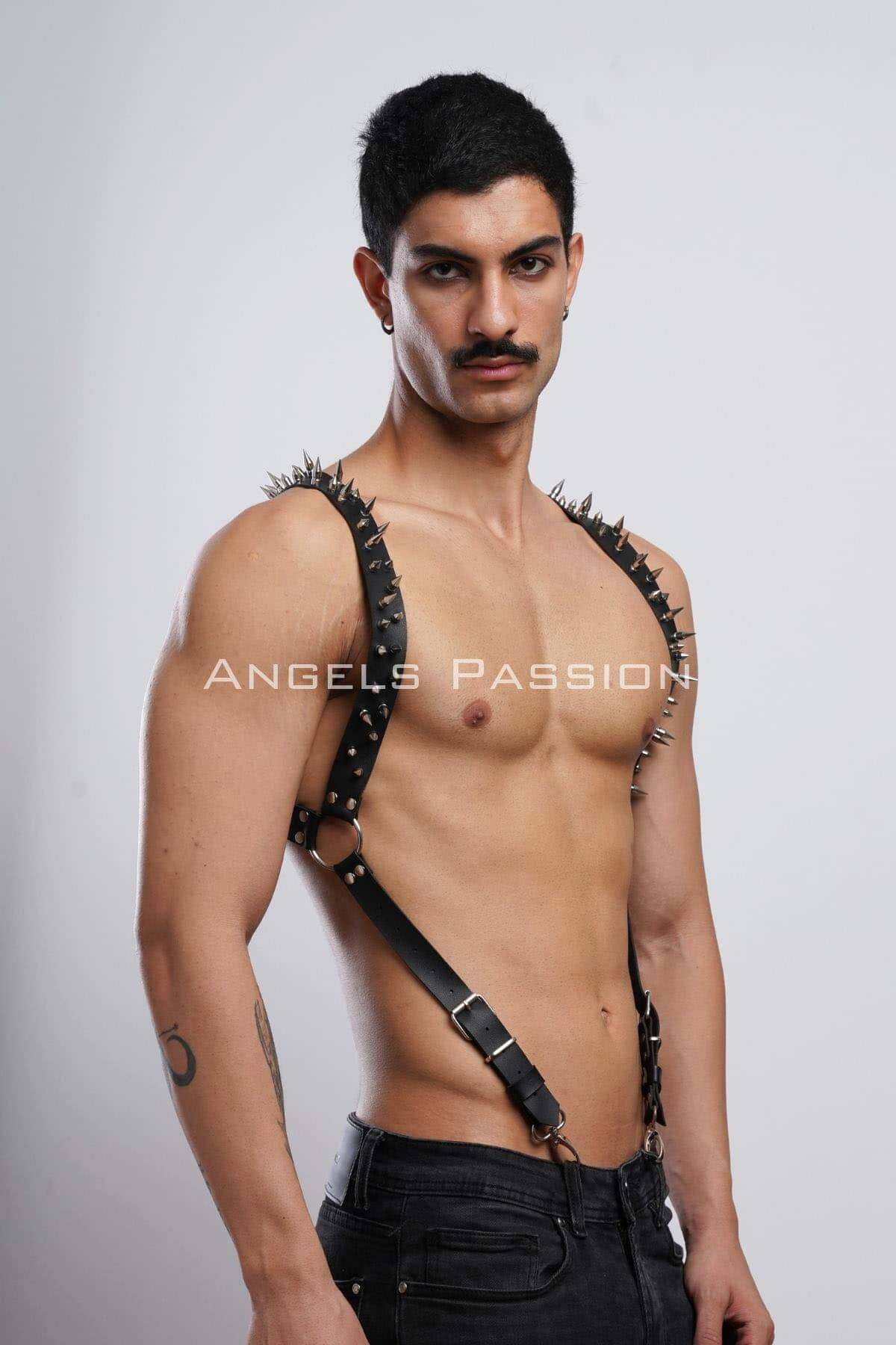 Spiked Chest Wear for Men – Stylish Kinky Wear for Fetish Parties and Nightlife