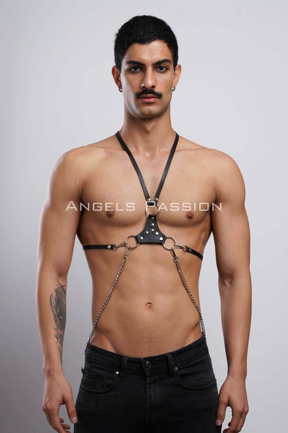 Shoulder Harness - Sexy Leather Harness for Roleplay & Underwear - Great Gift for Festivals