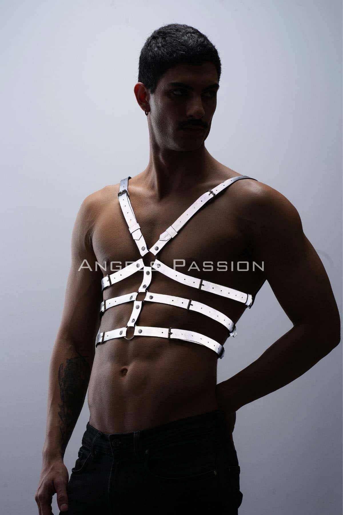Reflective Chest Harness with Glow-in-the-Dark Trendy Clothing Gear & Clubwear Perfect for Gifting