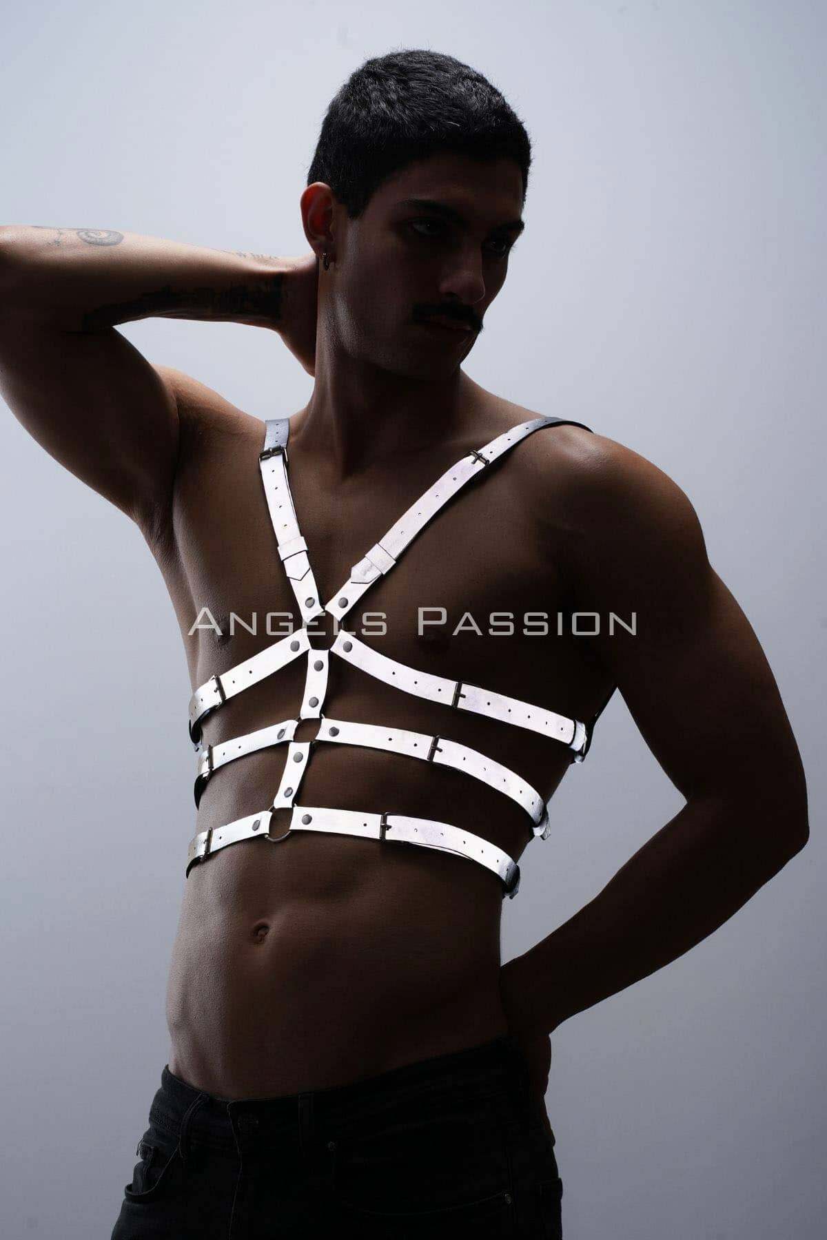 Reflective Chest Harness with Glow-in-the-Dark Trendy Clothing Gear & Clubwear Perfect for Gifting